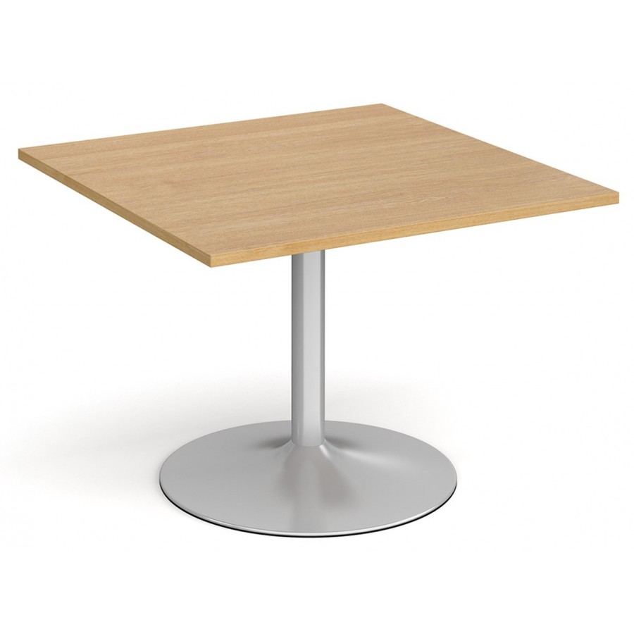 1000mm Square Meeting Table - Trumpet Base 